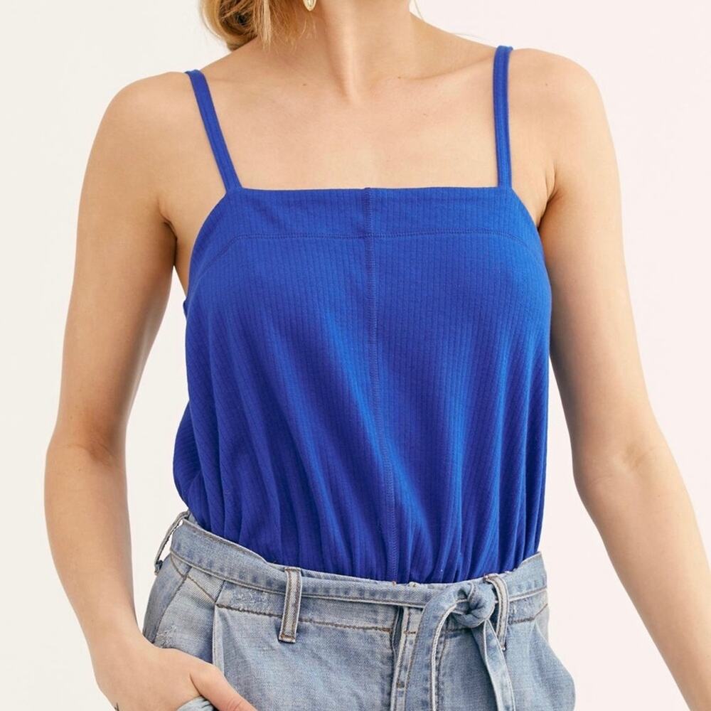 Free People Bodysuit Small Marissa Sleeveless Tank Blousy Fit New